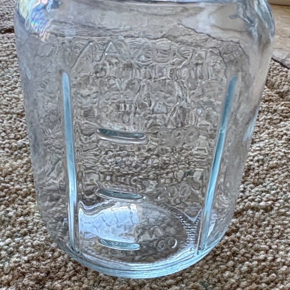 Truvani Mason Glass Jar with Gold Lid No Nasty Ingredients - Picture 4 of 5